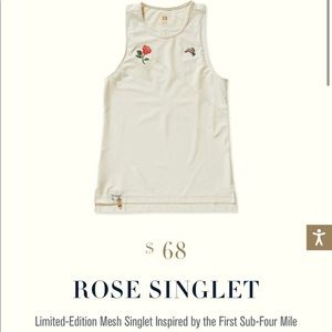 Tracksmith Rose Singlet